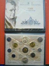 MONETE E BANCONOTE ITALIA 1995 IN LIRE-SERIE DIVISIONALE ITA 1995,11 VALORI FDC-