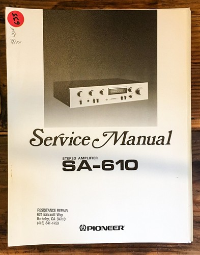 Pioneer 610 amplificatore - pioneer, sa-610
