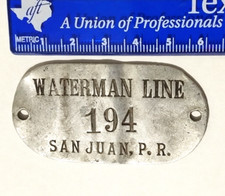 PLACA Obrero WATERMAN LINE SAN