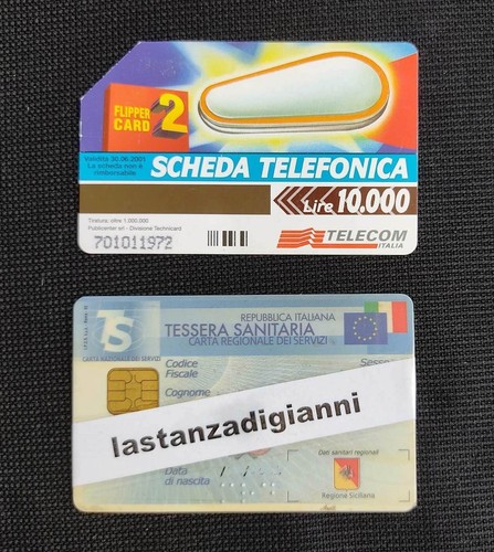 Scheda telefonica flipper card - telefonica,