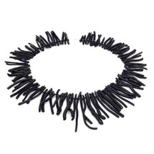 collana corallo nero frange