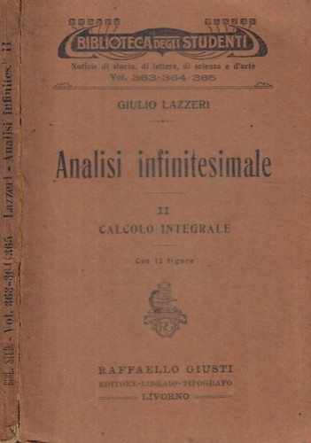 Analisi infinitesimale - , ii-