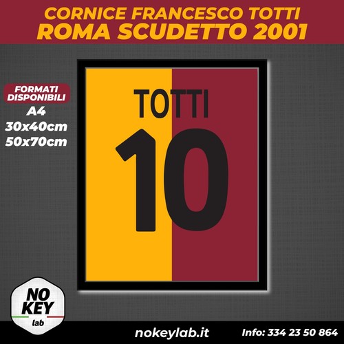 Cornice totti roma poster 2001 - cornice,