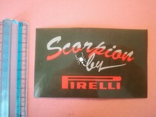 adesivo vintage stickers casco auto SCORPION PIRELLI PNEUMATICI GOMME