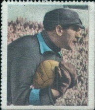 bh49 rara figurina originale card quiz calendario 1952 n 120 moro francesesi calcio
