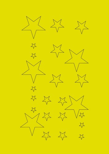 Pannello adesivi stelle - di,