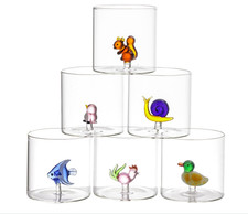 Set 6 pz Bicchieri in Vetro
