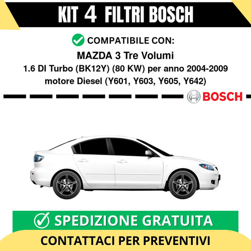Kit bosch filtri - kit, tagliando