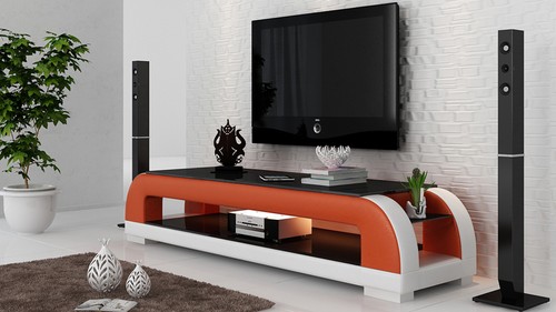 Credenza rtv pelle vetro - rtv,