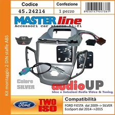MASCHERINA MONTAGGIO RADIO FORD FIESTA 2009-> KIT STAFFE, TASTO FRECCE, CABLAGGI