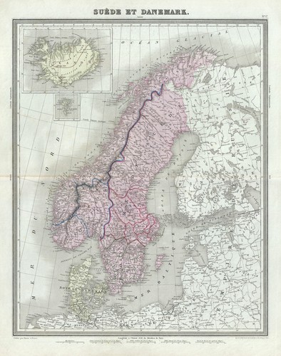 Mappa scandinavia svezia e - di,