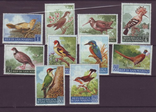 San marino 1960 fauna - marino,