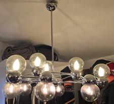 Grande lampadario anni '70 Atomo design vintage Arredoluce  Sciolari Rizzo 