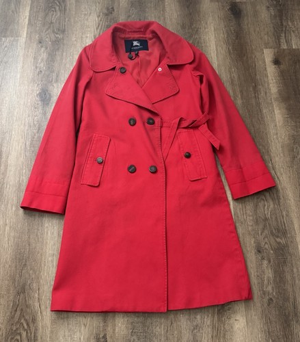 Burberry red trench coat made - burberry,