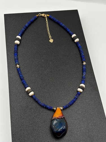 Collana con ciondolo agata - in,