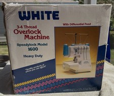 WHITE OVERLOCK SEWING MACHINE