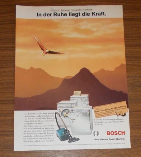 Rara pubblicità bosch - pubblicità, silence