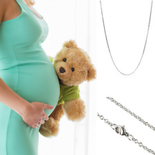 COLLANA lunga per ciondolo CHIAMA ANGELI catena in ACCIAIO inox gravidanza Donna