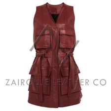 Gilet donna pelle utility