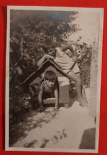 PHOTO FOTO FORTE DEI MARMI BAMBINI CASETTA DI LEGNO  1920 C. ( F 25 )