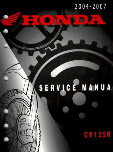 Service manual for honda - manual, cr