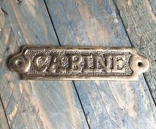 Placca da Porta CABINE Ottone