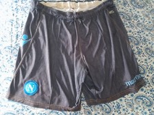 PANTALONCINI SHORT FOOTBALL CALCIO NAPOLI MACRON L. MODELLO STILE JEANS