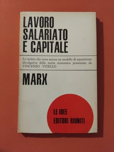 Karl marx lavoro salariato - karl,