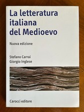 La letteratura italiana del Medioevo, Nuova edizione - Carrai, Inglese - Carocci