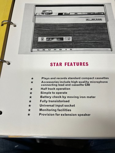 Grundig c210 automatic tape - automatic,