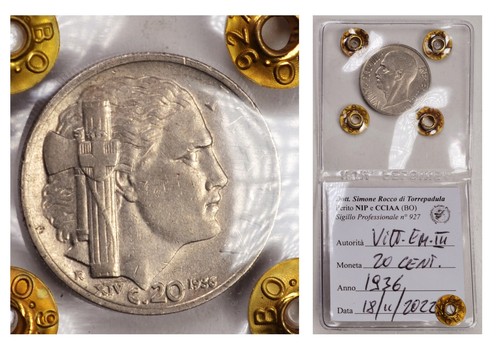 Italia centesimi 1936 xiv - 1936,