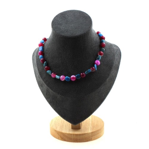 Collana perle apatite blu del - perle,
