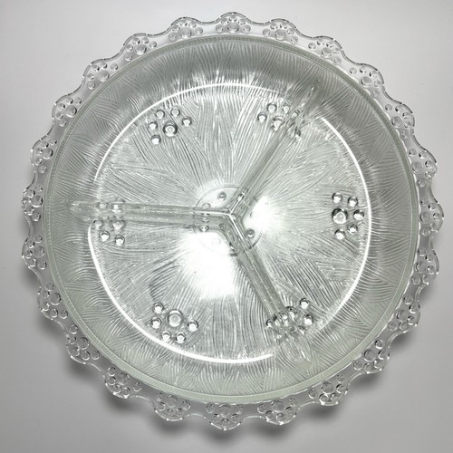 Piatto vetro diviso vintage - piatto,