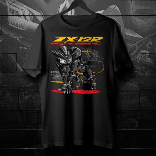 Shirt moto kawasaki - moto, zx12r