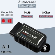 ELM327 OBD2 Diagnosi Auto Bluetooth Scanner Adattatore Android Motore Check