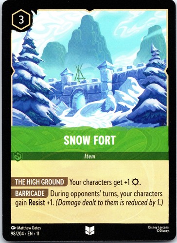 Disney lorcana snow fort - lorcana,