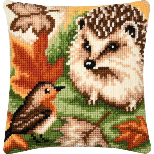 Cuscino punto croce con - punto,