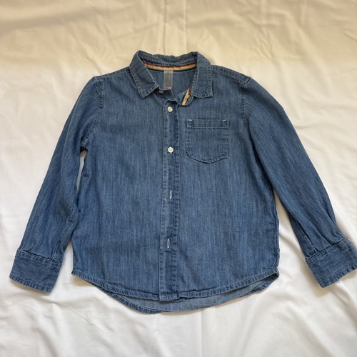 Camicia denim manica lunga