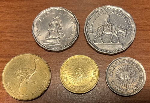 Argentina type coins - type,