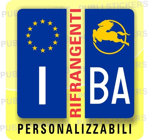 Adesivi blu rifrangenti - adesivi,