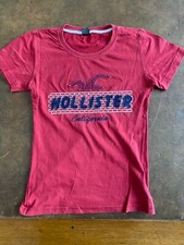HOLLISTER+++T SHIRT++ROSSO++TG