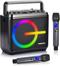 TOMROAD Karaoke Machine with 2