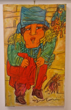 Ugo Tapparini - Torera - Olio Su Tela 45x35 - Incorniciato 30x50 - Autentico