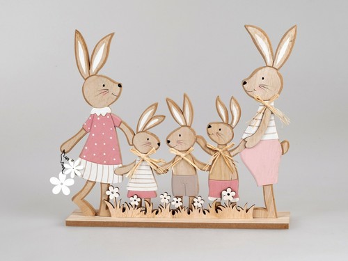 Famiglia coniglietti pasquali