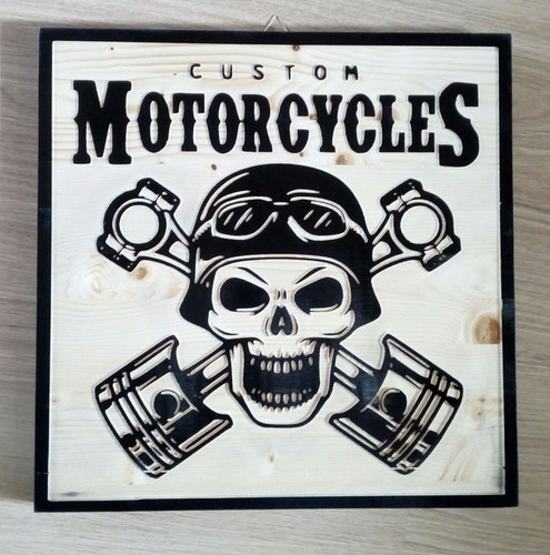 Insegna targa quadro harley - insegna,