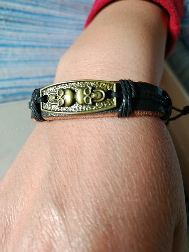 Bracciale eco pelle - bracciale, uomo