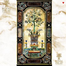 Tavolo da scaffale intarsiato