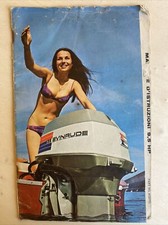 1970 EVINRUDE MOTORE FUORIBORDO MARINO MANUALE ISTRUZIONI ORIGINALE VINTAGE