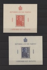 s44296 SAN MARINO 1938 MNH** Lincoln s/s x 2