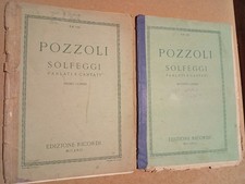 Pozzoli Solfeggi parlati e cantati I e II corso - Ed. Ricordi, 1944